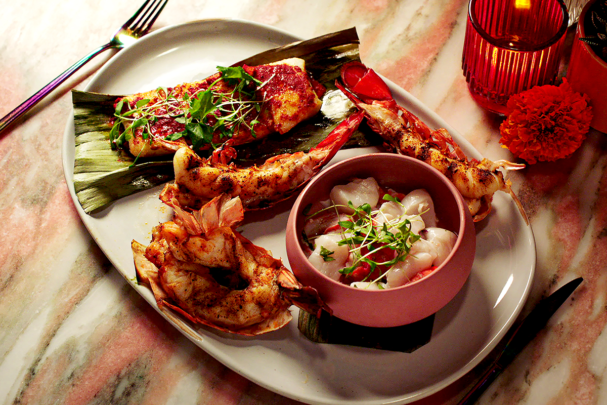 Gourmet seafood dish